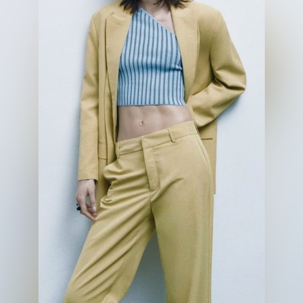 Zara full lenght trouser with opening size medium